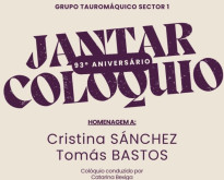 Jantar 30 Maio | 93º aniversário Sector 1 com Cristina Sánchez e Tomás Bastos